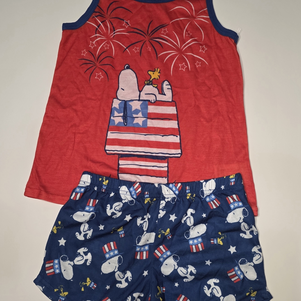 Kids Pajamas Set - Red and Blue